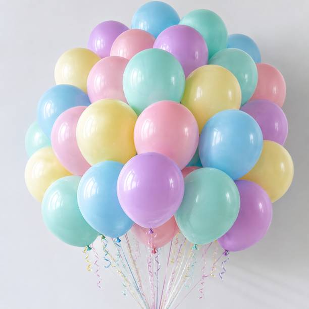 TOYXE Solid Macaron Latex Balloons Balloon