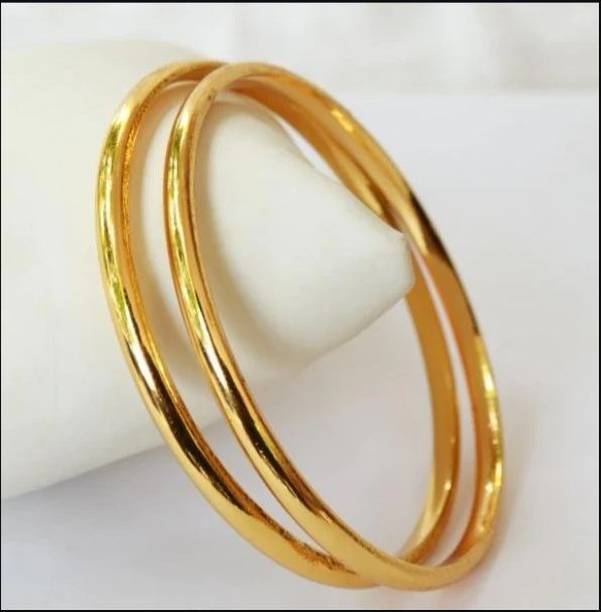 Copper Bangle Set  (Pack of 2)