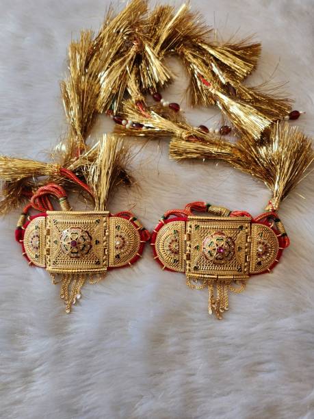 flying beads Brass, Alloy Diamond Gold-plated Armlet Set