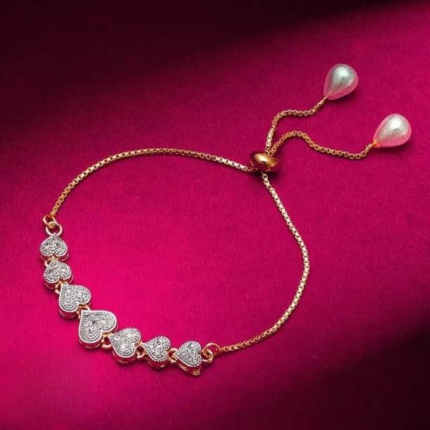 Zabby Allen Alloy Diamond Gold-plated Bracelet
