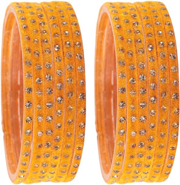STYOLLO Glass Zircon Bangle Set