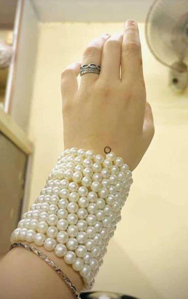 SPARKLIZA Alloy Pearl Bracelet