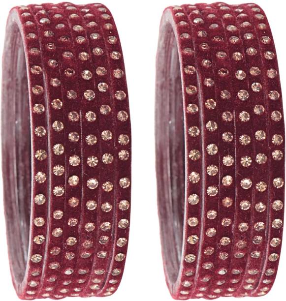 STYOLLO Glass Zircon Bangle Set