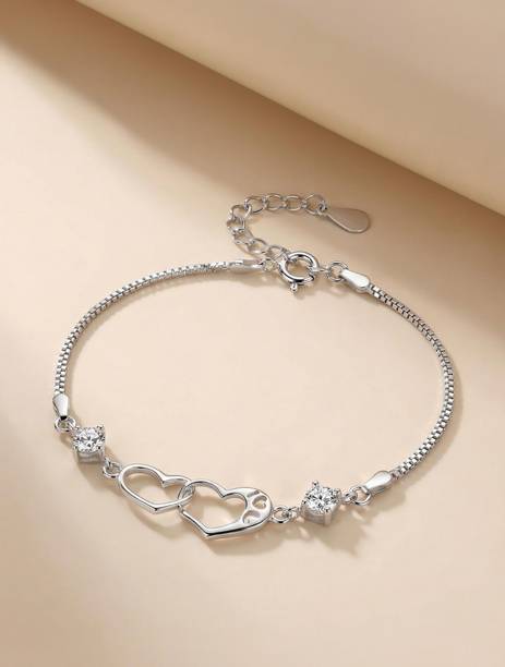 Alloy Crystal Silver Coated Bracelet