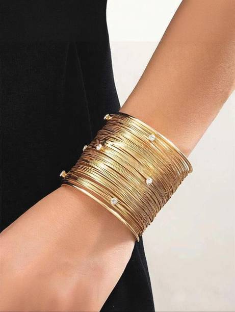Kaima Stainless Steel Gold-plated Bangle