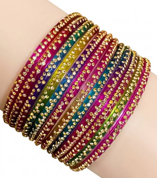 Glass Cubic Zirconia Bangle