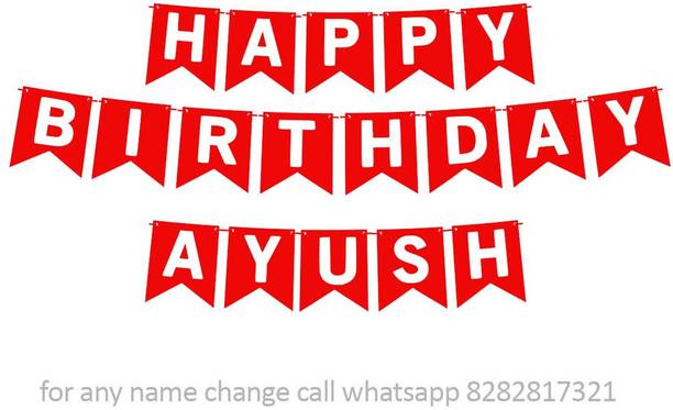 Midas Kraft Happy Birthday Ayush M Banner 01. Banner