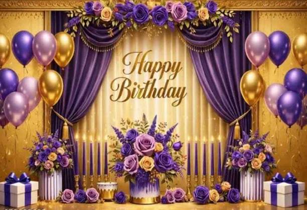 ADISHA FASHIOAN 107 MULTICOLOR HAPPY BIRTHDAY BANNER Banner
