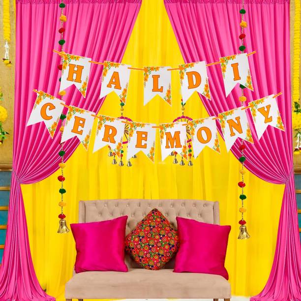 SOI Haldi Ceremony Decoration Banner Haldi Decoration Items for Marriage Banner