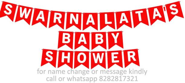 Midas Kraft Swarnalata's Baby Shower M Banner 0G. Banner