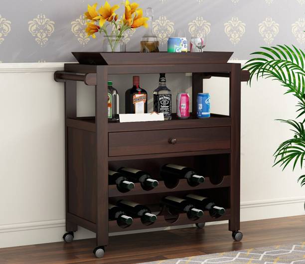 Allie Wood Sheesham ( Rosewood ) Solid Wood Bar Cabinet