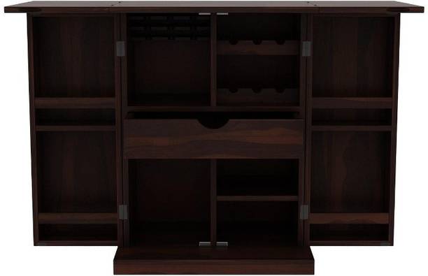 Allie Wood Rosewood (Sheesham) Solid Wood Bar Cabinet