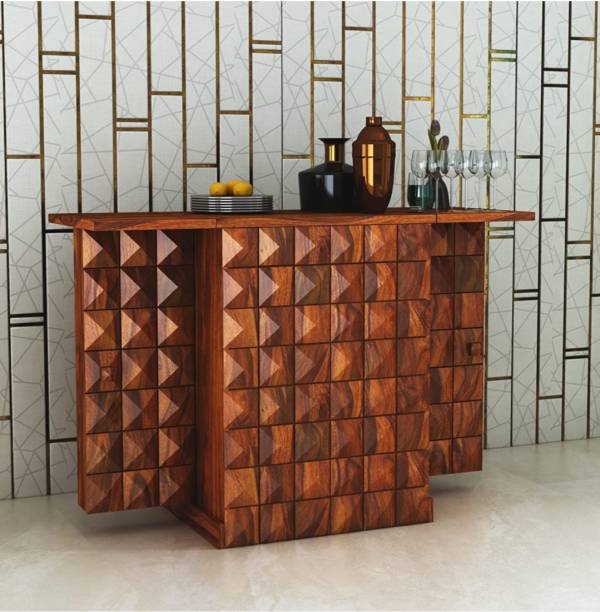 Jaya Solid Wood Bar Cabinet