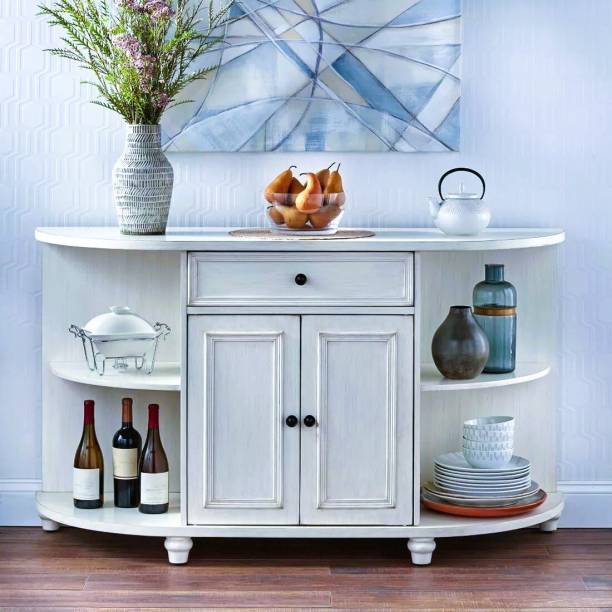 Woodefly Mango Wooden Bar Cabinet | Bar Home Furniture | Bar Units for Living Room Solid Wood Bar Cabinet