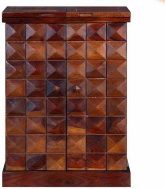 Cherry Wood Rosewood (Sheesham) Solid Wood Bar Cabinet