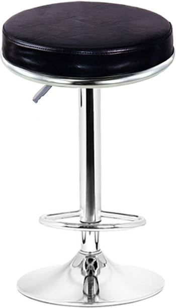DPI Classic Round Kitchen 360° Revolving Chair with Adjustable Height & Footrest Metal Bar Stool