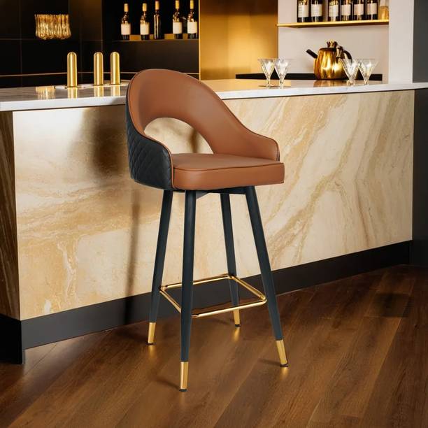 Rose Designer Chairs ROSE® Ken Height Adjustable & Revolving Bar Stool Leatherette Bar Stool