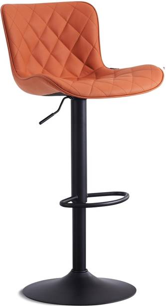 TECHSEAT Unique Bar Stool|Chair Leather 1 year warranty Engineered Wood Bar Stool