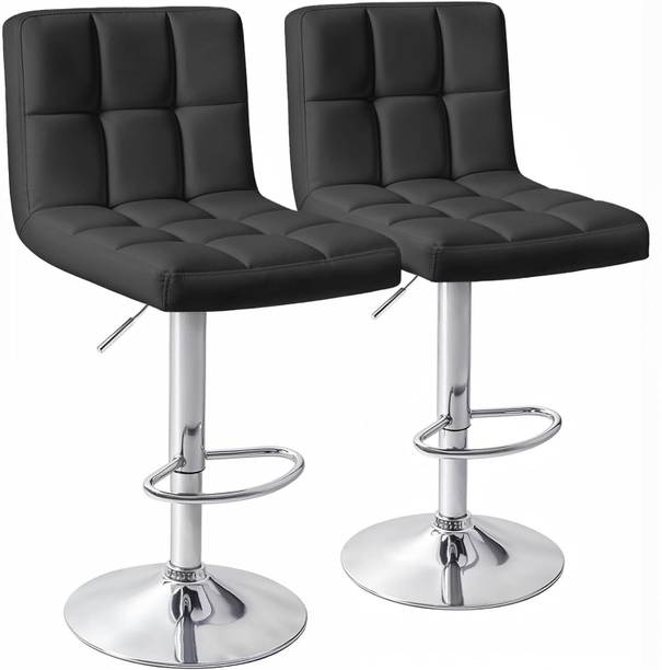 Furniture First Modern Height Adjustable Bar Chair For Home_Kitchen|360 Degree Swivel Bar stool| Leatherette Bar Chair