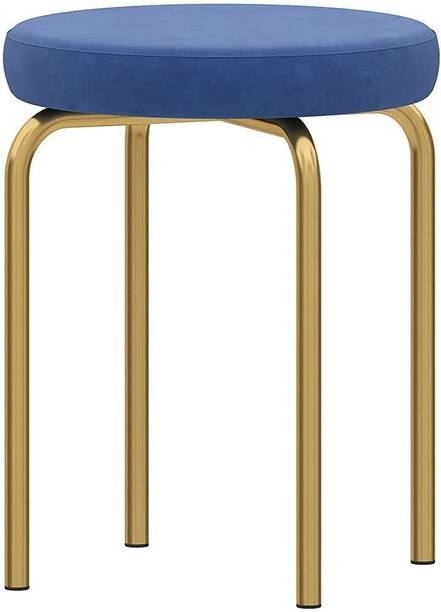 Indian Decor 38224 Metal Round Stool Bedroom Living Room Shoe Changing Stool Stable Durable Metal Bar Stool