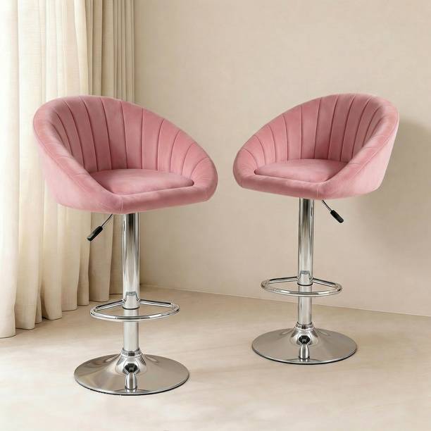 SEATFIT Adjustable Swivel Bar Chair with Cushioned Seat for Kitchen & Bar Solid Wood Bar Stool