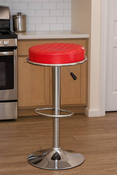 GalaxyGraceFurniture "Modern Red Bar Stool: Sleek Design, Adjustable Height" Leatherette Bar Stool