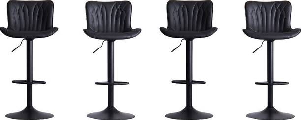 CHAIRTECH UPTO 5 YEARS WARRANTY Unique Bar Stool Leather Crome Base Leatherette Bar Stool