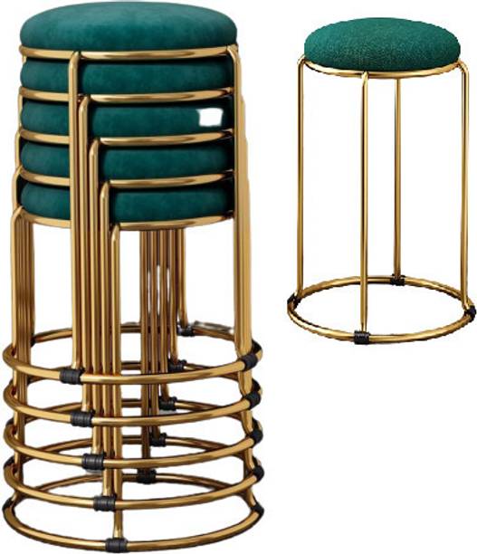 TOBY Velvet 5 Stool for home /office classroom hospital and labs restaurant and café Metal Bar Stool