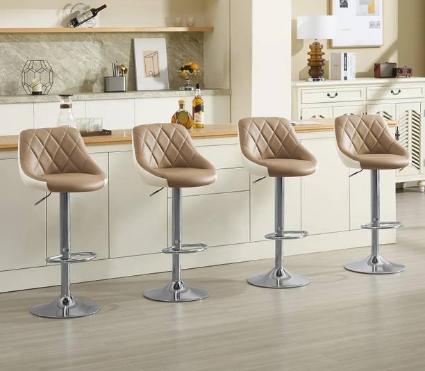 CHAIRTECH Pack of 4 | UPTO 5 YEARS WARRANTY Bar Chair |Bar Stool Leatherette Bar Chair