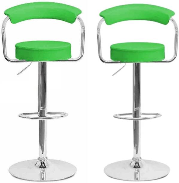 Furniture First 360 Degree Swivel | Height Adjustable | Bar Chair | Bar Stool | for Home_Kitchen Leatherette Bar Chair