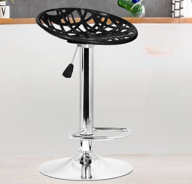 Da URBAN Spiderweb Black | Revolving | Height Adjustable | Kitchen \ Café \ Store | Plastic Bar Stool