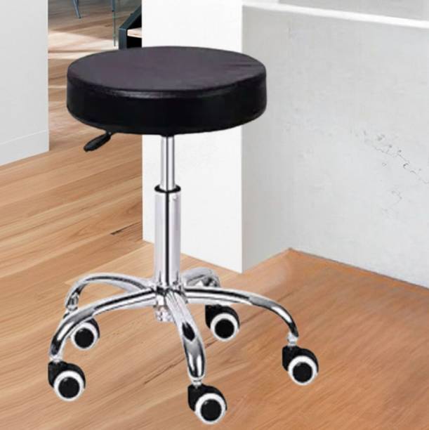 Da URBAN Round bar | Wheels | Revolving | Height Adjustable | Kitchen / Café / Stores | Leatherette Bar Chair