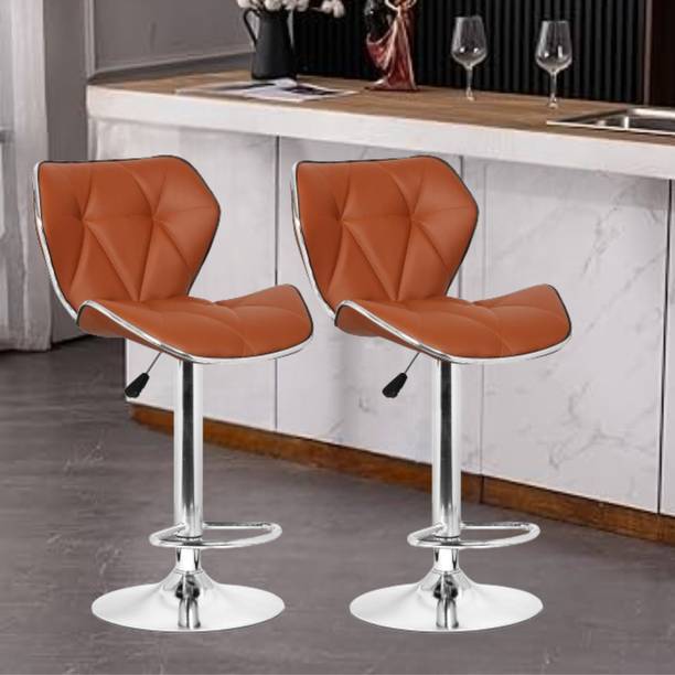 Da URBAN Ember Tan Revolving | Height Adjustable | Kitchen / Café / Stores | Leatherette Bar Chair