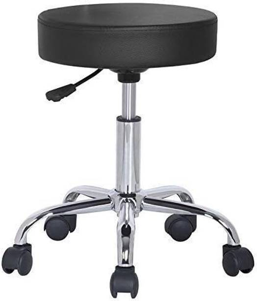 Trends Furnishers Premium Quality Metal Round Sitting Adjustable Stool With Wheel Leatherette Bar Chair