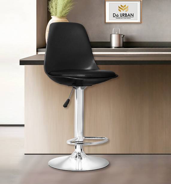 Da URBAN Valure Black | Revolving | Height Adjustable | Kitchen \ Café \ Store | Plastic Bar Stool