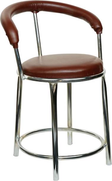 Binani 173 Bar Stool with Chrome Steel Frame| Modern Bar chair|Comfy Cushion Seat Metal Bar Chair