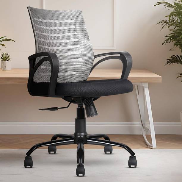 NITYAM Office Chair for Work From Home| Study Chair For Student Plastic Bar Chair