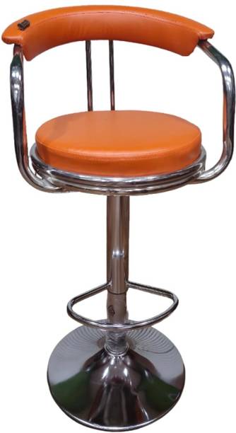 neo chair Classic Orange Revolving | Kitchen | Café | Stores | Leatherette Metal Bar Stool