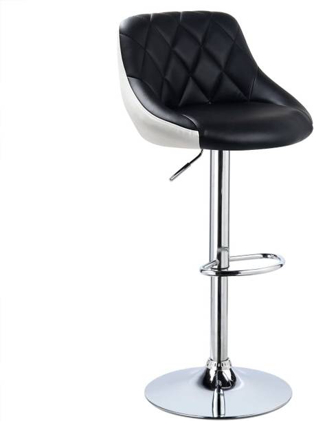 DPI RAKSIN Exterior, Adjustable Swivel Chrome Gas Lift, Steel Footrest & Base Fabric Bar Stool