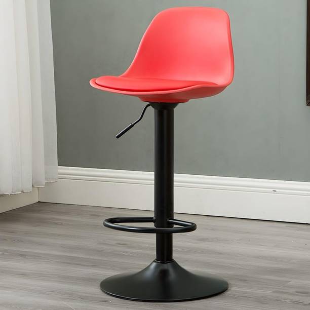 Enosilla SWIVEL Height Adjustable Kitchen Chair for Cafeteria,Pubs,Shops ( BLACK BASE ) Plastic Bar Stool