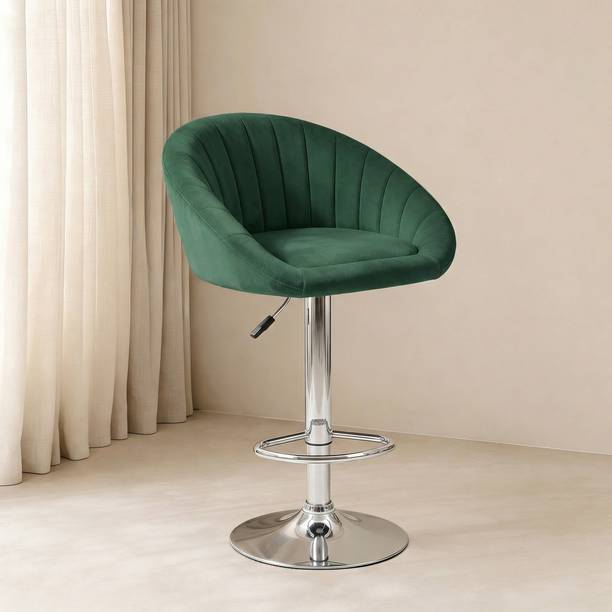 SEATFIT Adjustable Swivel Bar Chair with Cushioned Seat for Kitchen & Bar Solid Wood Bar Stool