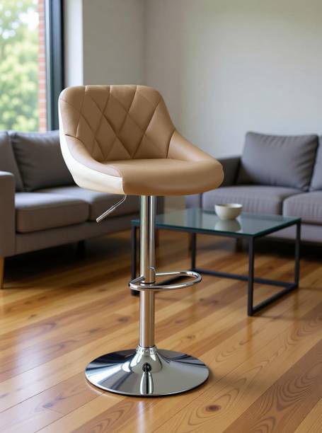 SEATFIT Louver Solid Wood Bar Stool for Kitchen Island, Breakfast & Dining Counter Solid Wood Bar Stool