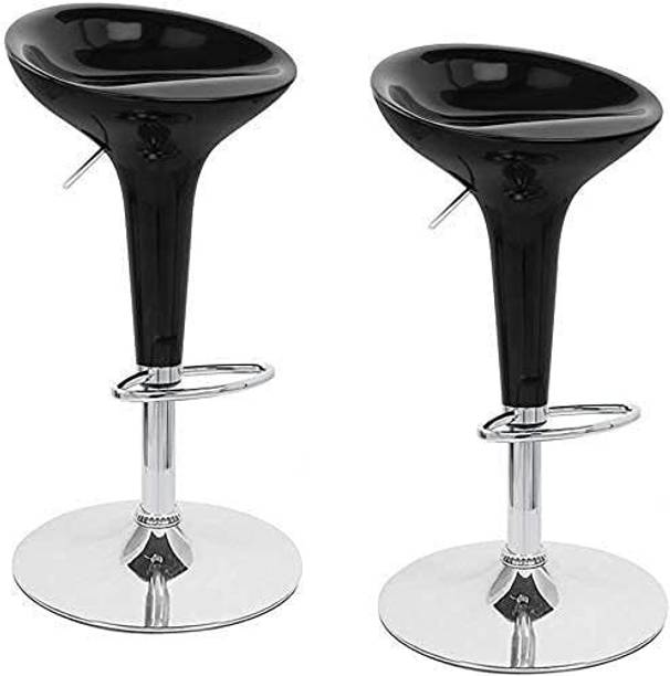Furniture First 360 Degree Swivel Height Adjustable IMPORTED Bar Chair for Home/Kitchen Synthetic Fiber Bar Stool