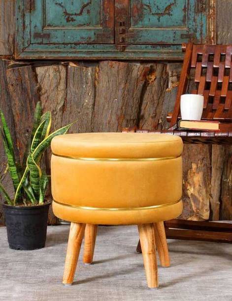 WOODENCRAFTIFY Solid Wood Bar Stool