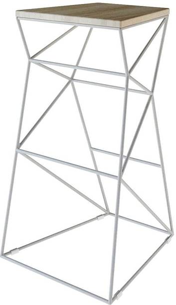 Indian Decor 38093 Bar Stool/Breakfast Stool/High Stool Modern Shape Seat Metal Bar Chair