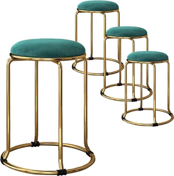 MRC Executive Chairs MRC Heavy Duty Metal Stool For Vanity,makeup,visitor stool (PACK OF 4) Engineered Wood Bar Stool