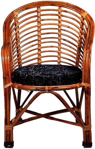 manufactree CANE chair SET OF 1 pc WITH CUSHION Cane Living Room Chair
