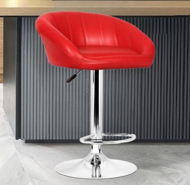 Da URBAN Mini Red | Revolving | Height Adjustable | Kitchen \ Café \ Store | Leather Bar Stool