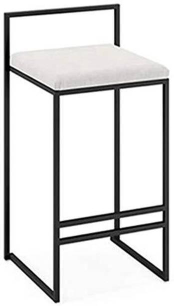 Indian Decor 21035 Metal Bar Stool Counter high Stool with Velvet Cushion Metal Bar Chair