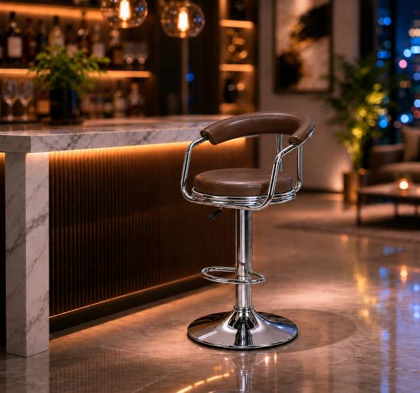 MAESTRO SEATING SYSTEMS Adjustable Metal Bar Stool Chair with Swivel Seat, Adjustable Height Bar Chair Leatherette Bar Stool